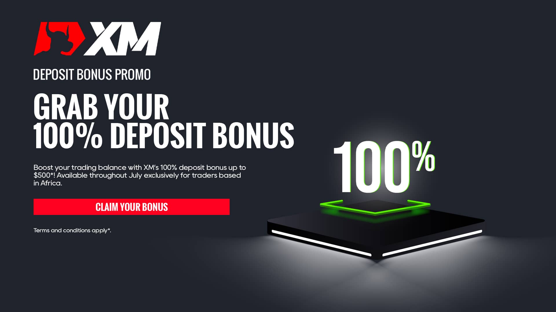 100% Deposit Bonus